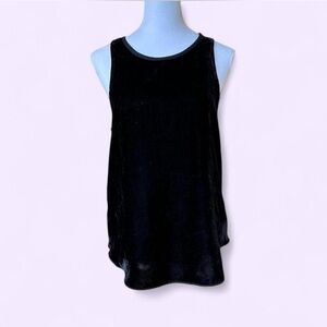 GAP Black Velvet Racerback Tank Top